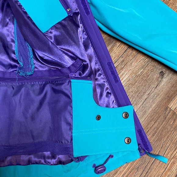 Retro NEFF Winter Snowboard Jacket Hood Softshell - Picture 3 of 10